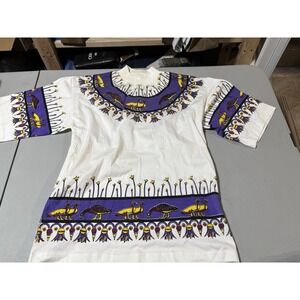 egyptian hieroglyphics Tshirt XL To Be  Purple